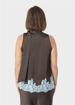 Lorenz lace top Dark Brown Neo Noir 